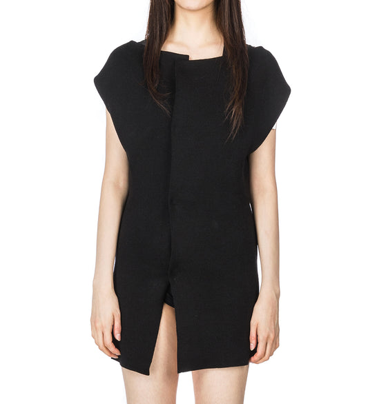 STIFF KNIT TOP BLACK