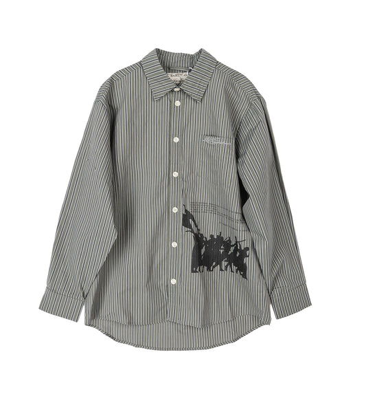RIOT BUTTON UP GREEN
