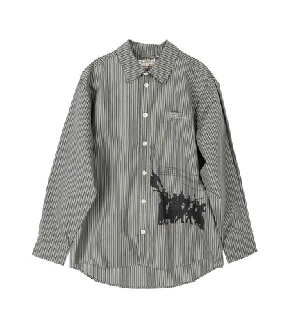 RIOT BUTTON UP GREEN