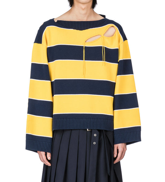 SLASH STRIPE JUMPER YELLOW