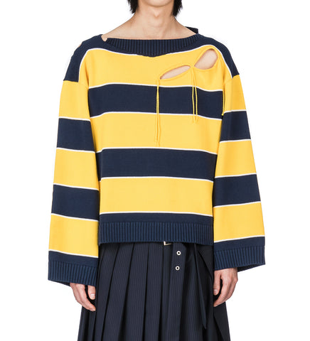SLASH STRIPE JUMPER YELLOW
