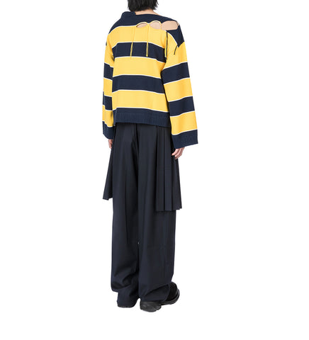 SLASH STRIPE JUMPER YELLOW