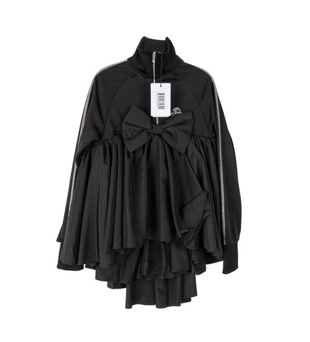 TRACKSUIT BABYDOLL JACKET BLACK