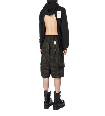 BACKLESS HOODIE BLACK