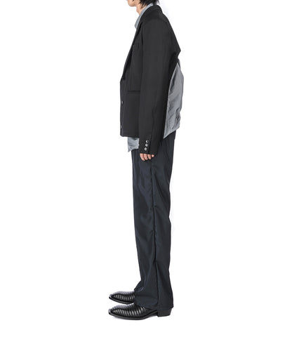 BACKLESS TAILORED JACKET MIX