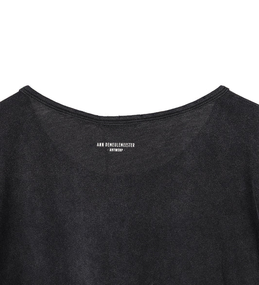 IDAR AD EMBLEM CROPPED T-SHIRT FADED BLACK