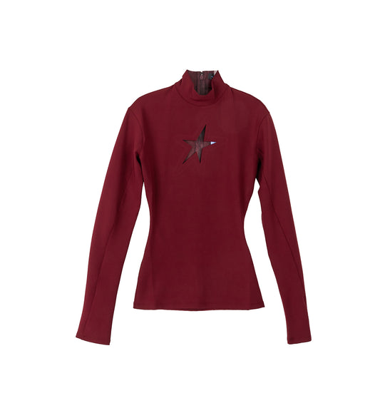 STAR TOP BLOOD RED