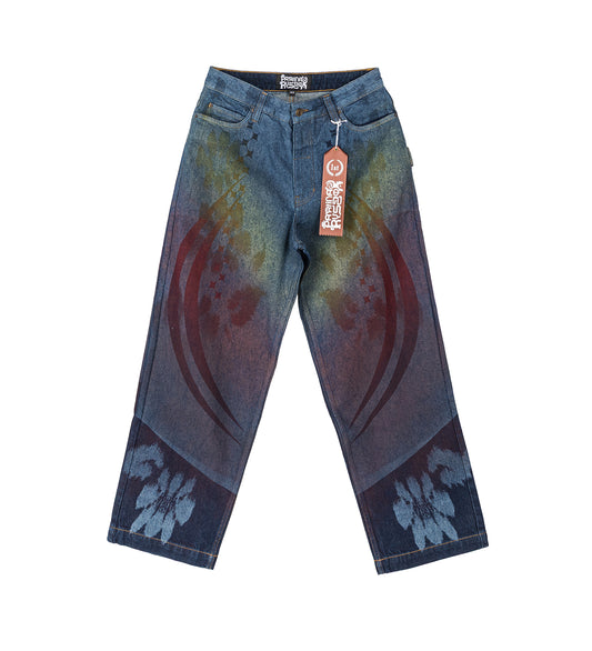 BAGGY TROUSERS NAVY RAINBOW