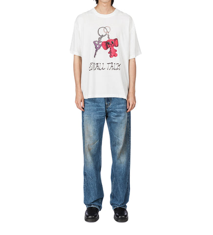 PRINTED TEE KEYCHAIN WHITE