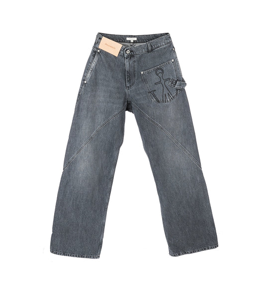 TWISTED WORKWEAR JEANS GREY