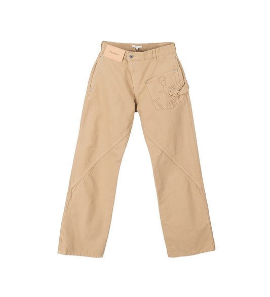 TWISTED WORKWEAR TROUSERS FLAX