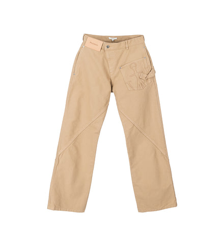 TWISTED WORKWEAR TROUSERS FLAX