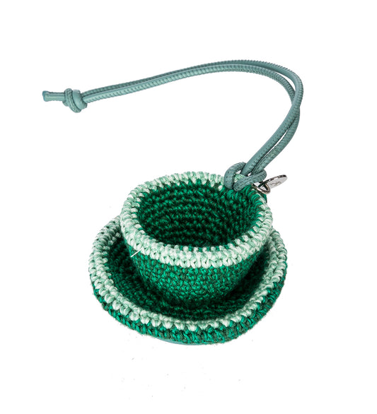 TEACUP CHARM GREEN