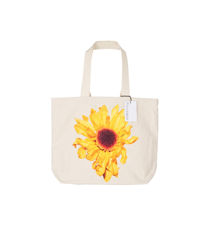 CANVAS TOTE NATURAL/YELLOW