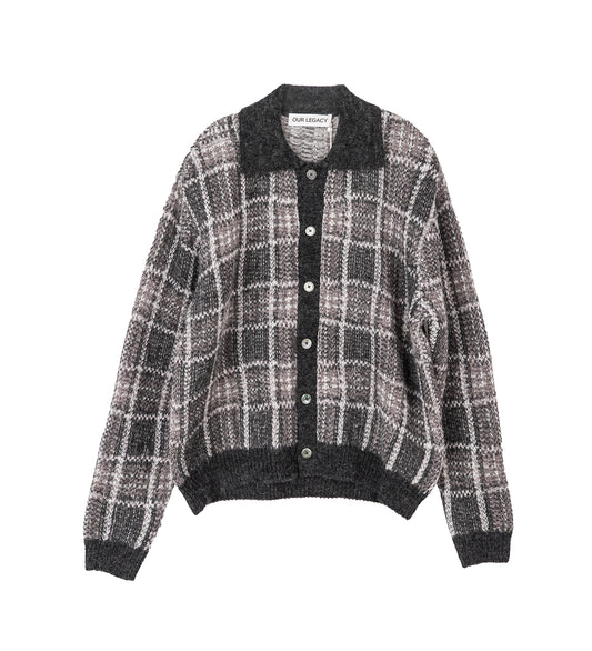 EVENING POLO GRAND CHECK FUZZY ALPACA
