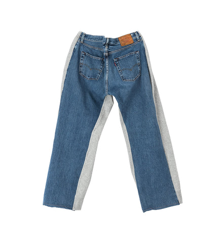 OVERJOGGINGJEANS LIGHTGREY/DENIMBLUE