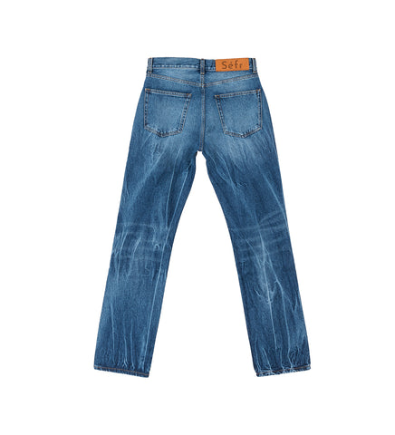 STRAIGHT CUT JEANS LIGHT WASH