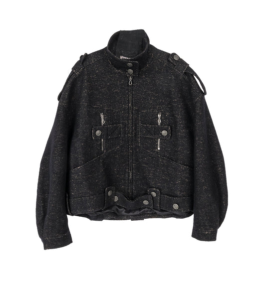 KIKO KOSTADINOV X THE DANTE COLLECTION DANTE WORKWEAR JACKET SPECKLED BLACK