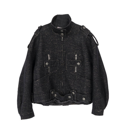 KIKO KOSTADINOV X THE DANTE COLLECTION DANTE WORKWEAR JACKET SPECKLED BLACK