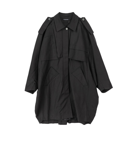 STATSINGER COAT WASHED ANTHRACITE