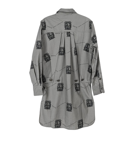 KIKO KOSTADINOV X THE DANTE COLLECTION DRAPED SMOCK SHIRT DANTE GREY