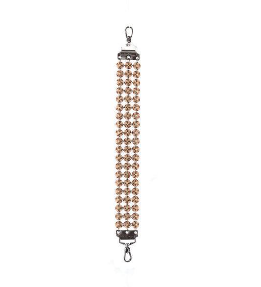 SHORT BUTTON STRAP BROWN