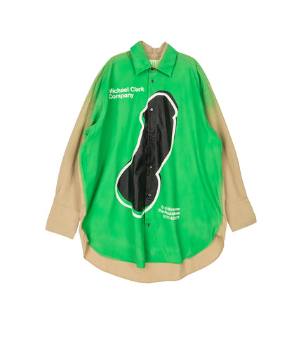 J.W.ANDERSON X MICHAEL CLARK PENIS SHIRT BEIGE / GREEN