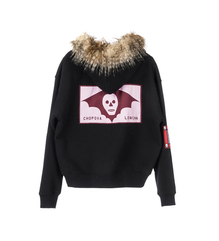 FUZ ZIP HOODIE BLACK MULTI
