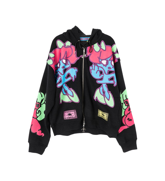THE GIRLS ZIP HOODIE MULTI