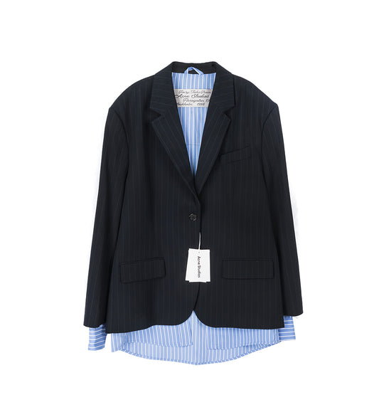 JULAGA FLUID VIS PINSTRIPE NAVY