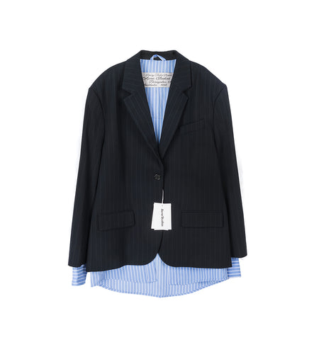 JULAGA FLUID VIS PINSTRIPE NAVY