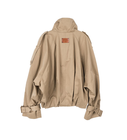 ORISO TRENCH TWILL MUD BEIGE