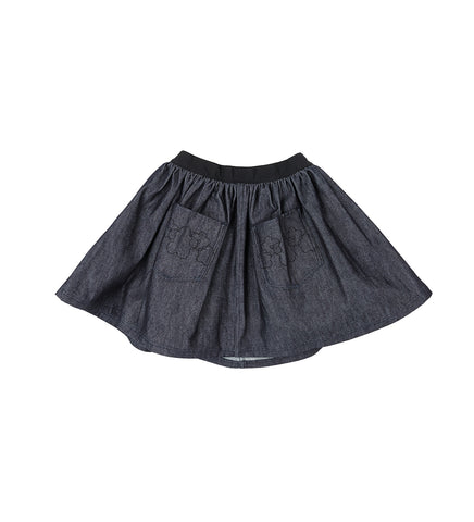 BOBBI SKIRT INDIGO/BLACK