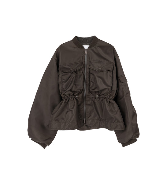 ジャケット [Cecilie Bahnsen]Ubon Jacket Recycled Taffeta Grey Olive Cecilie Bahnsen Ubon Jacket in Grey Olive – Diamond Dream