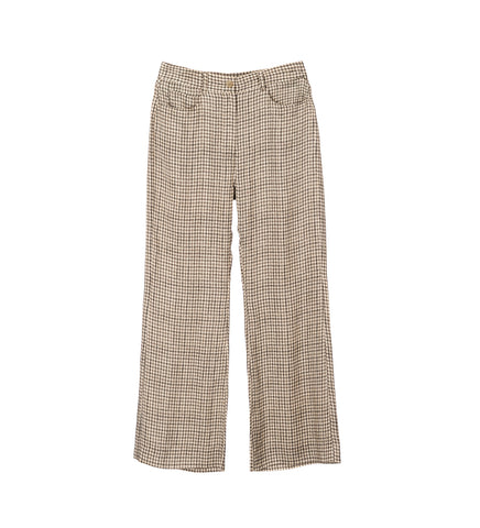 POLTANA CHECK FLUID CU TWILL BEIGE