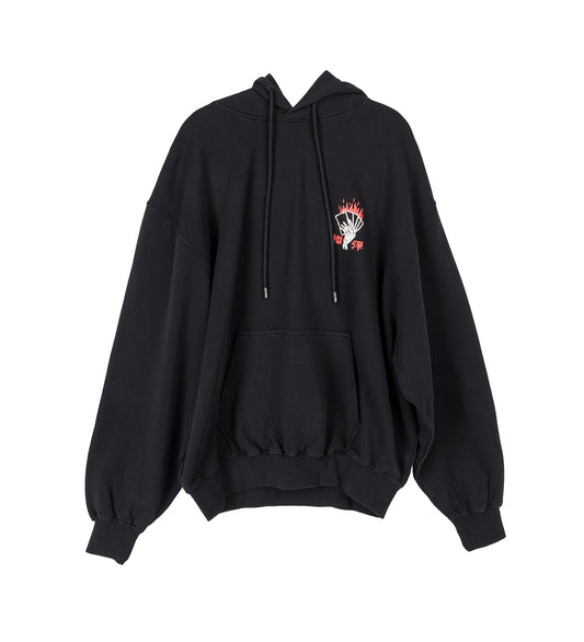 BLACKLISTED AFTERMATH HOODIE SOFT BLACK