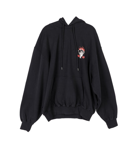 BLACKLISTED AFTERMATH HOODIE SOFT BLACK