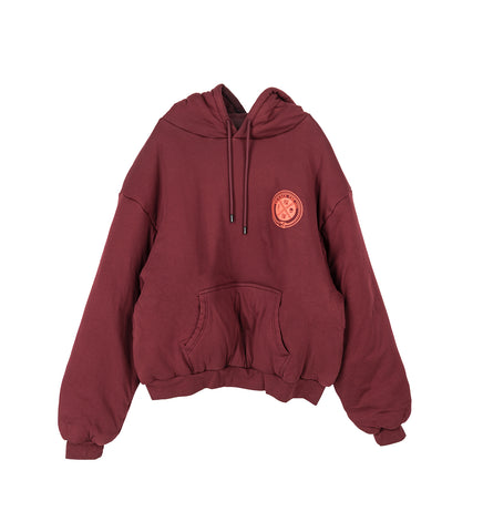 WADDED SLOUCH HOODIE DRIED BLOOD