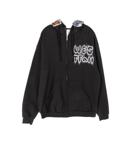 ZIP PATCH HOODIE BLACK