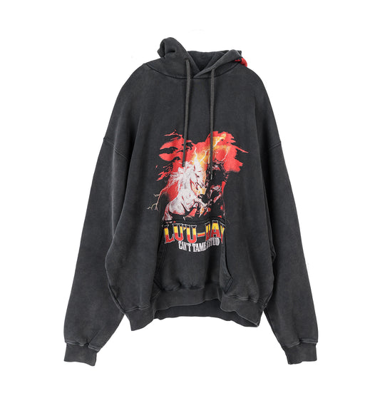 OVERSIZED HOODIE VINTAGE BLACK