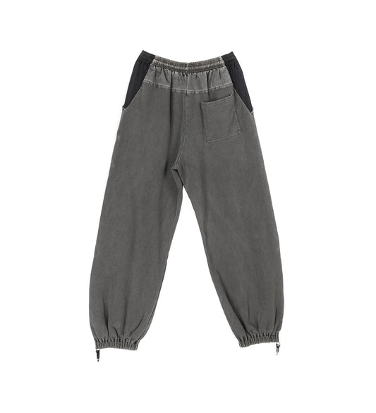 EMBROIDERY SWEAT PANTS BLACK