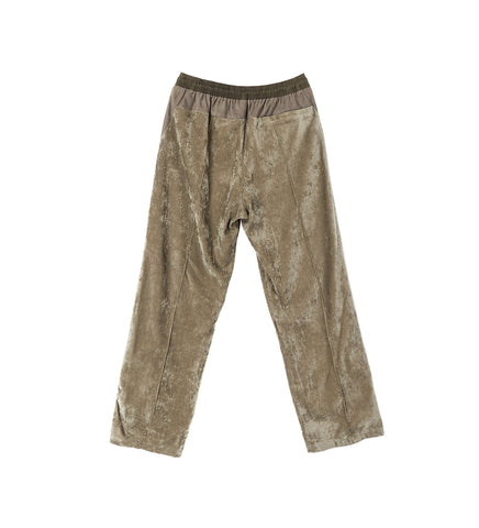 VELVET TRACK PANTS KHAKI
