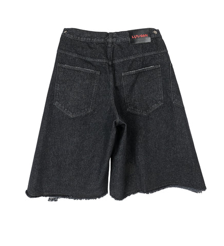MAXI SHORTS RINSED BLACK