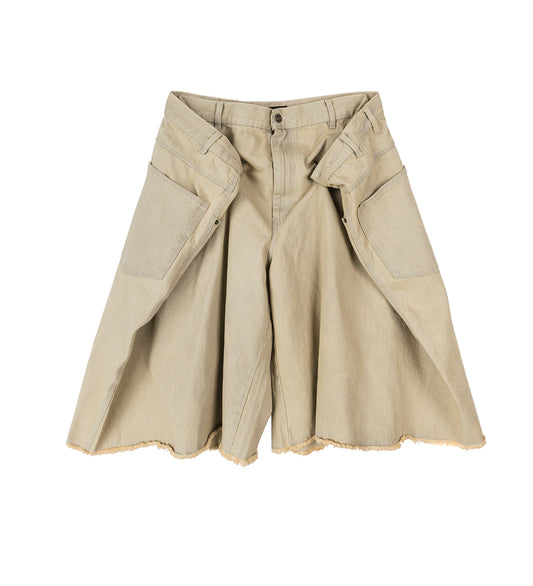MAXI SHORTS WHITEWASHED