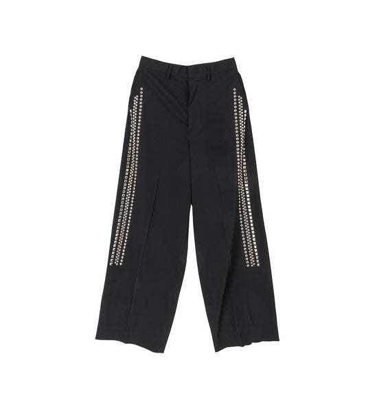 HIGH TWIST KERSEY PANTS BLACK