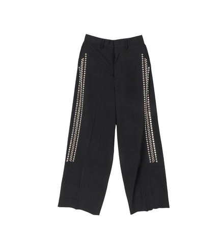 HIGH TWIST KERSEY PANTS BLACK