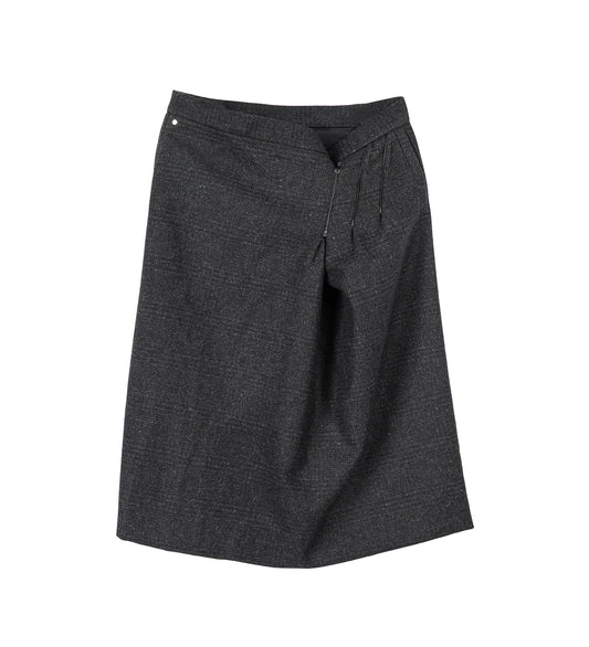 SMLXL SKIRT DARK GREY CHECKED