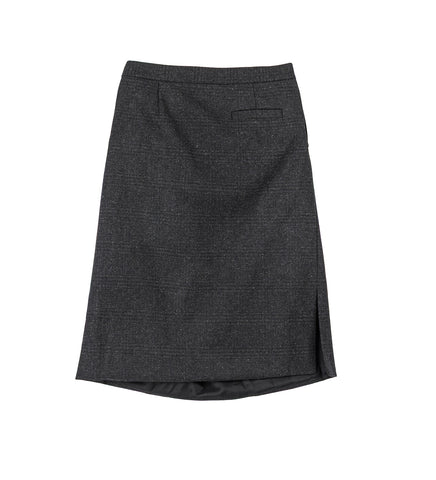 SMLXL SKIRT DARK GREY CHECKED