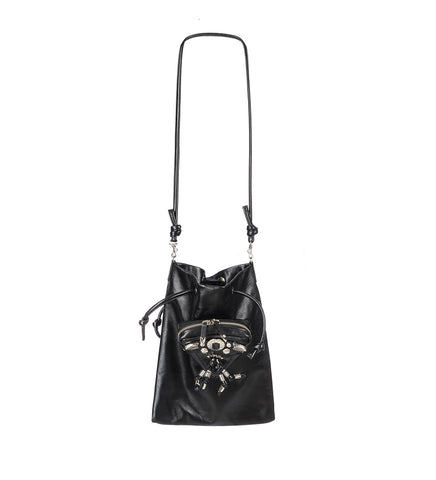 TRIANGLE POUCH BAG BLACK