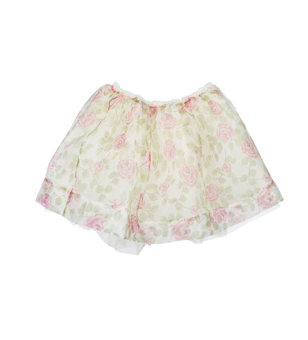 HARNESS FLORAL SKIRT ROSE AND GREEN FLORAL